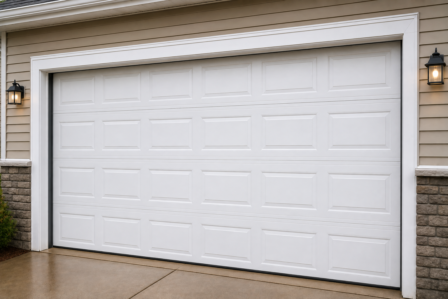 Garage door after service